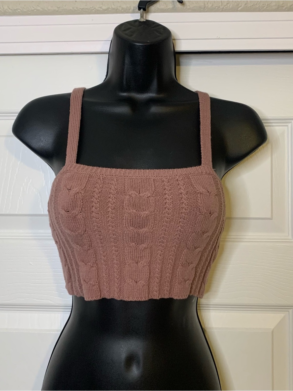 Wild Fable Muave Dusty Rose Knit Sweater Crop Top